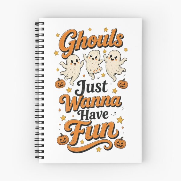 Item preview, Ghouls Just Wanna Have Fun ,Cute Halloween Ghosts and Pumpkin designed and sold by NRcollections24.