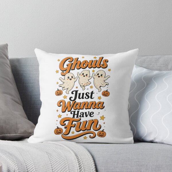 Item preview, Ghouls Just Wanna Have Fun ,Cute Halloween Ghosts and Pumpkin designed and sold by NRcollections24.