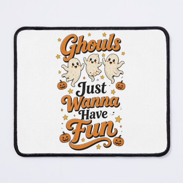 Item preview, Ghouls Just Wanna Have Fun ,Cute Halloween Ghosts and Pumpkin designed and sold by NRcollections24.