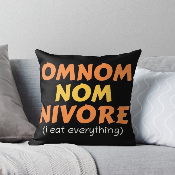Item preview, Omnomnomnivore I Eat Everything Funny Foodie Pun designed and sold by IsabellaRyland.