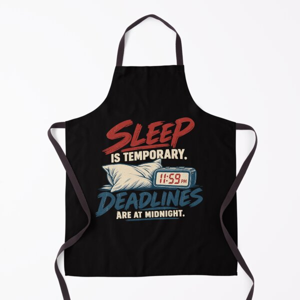 Item preview, Sleep Is Temporary Deadlines Are at Midnight – Funny College Student Design designed and sold by Tadeusz1.