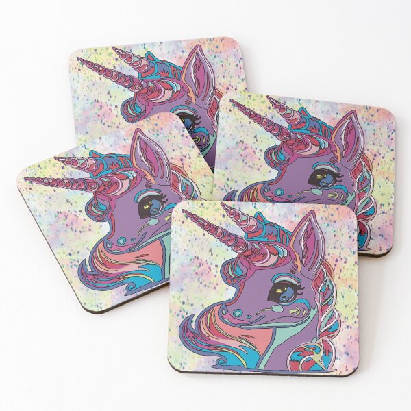 Item preview, Rainbow Unicorn Illustration - Colorful Pastel Fantasy Design designed and sold by chuckletuckle.