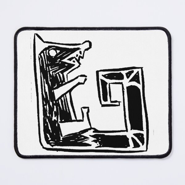 Item preview, Opossum Linocut - Black designed and sold by BasicArtChick.