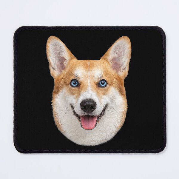 Item preview, Corgi Dog Face Blue Eyes Smiling Puppy Dog Art designed and sold by cabana.space.