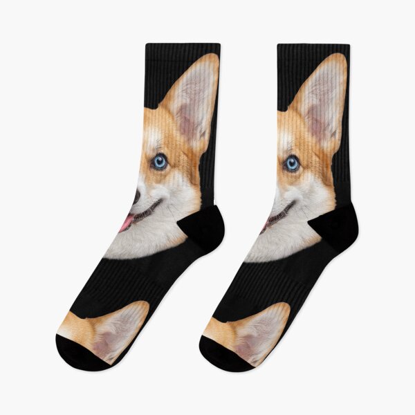 Item preview, Corgi Dog Face Blue Eyes Smiling Puppy Dog Art designed and sold by cabana.space.