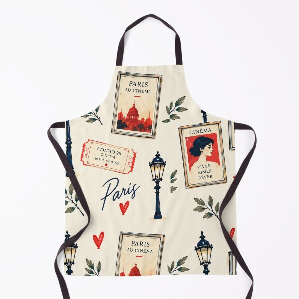 Item preview, Montmartre Cinema Poster Print, Impressionist Pattern designed and sold by CARRAANN.
