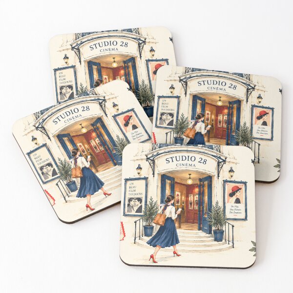 Artikelvorschau, Montmartre-Kinoplakatdruck, impressionistisches Muster entworfen und verkauft von CARRAANN.