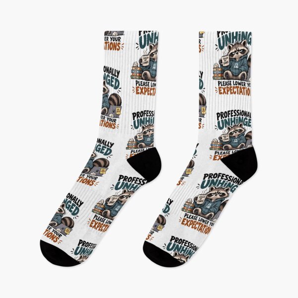 Item preview, Professionally Unhinged Funny Raccoon Chaos Coffee Humor Design designed and sold by BDLuck2021.