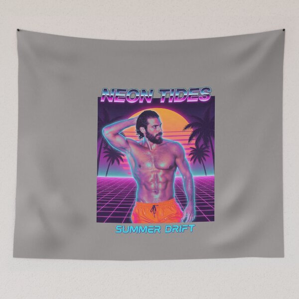 Item preview, Beach Physique Actor Portrait Orange Trunks-86 designed and sold by MazenyMink.