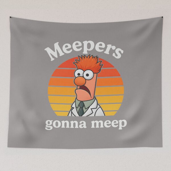 Item preview, Beaker Meepers Gonna Meep Retro Sunset-76 designed and sold by MazenyMink.