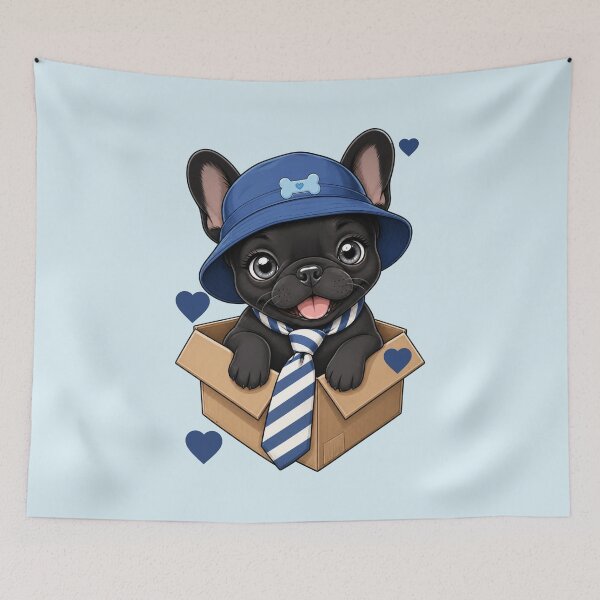 Item preview, Special Delivery Black French Bulldog Suprise designed and sold by Rosie's Wildflower Boutique.