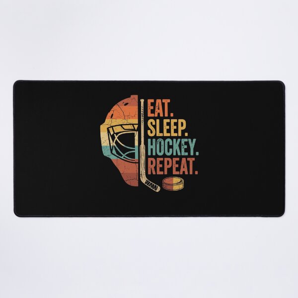 Item preview, Copy of  wihte backgrouEat Sleep Hockey Repeat Funny Boys Hockey Player  designed and sold by Designart68.