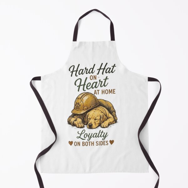 Item preview, Hard Hat On Heart At Home Dog designed and sold by GiggleInkTees.