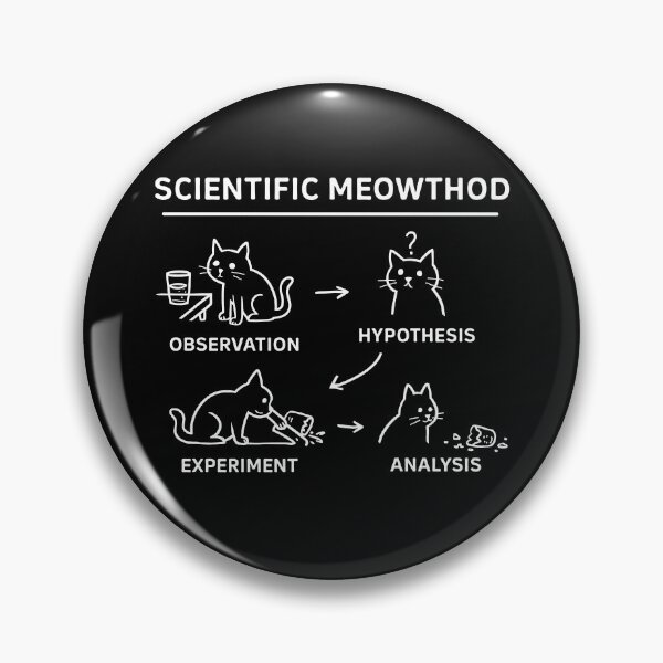 Item preview, Scientific Meowthod Funny Cat designed and sold by charoen-design.