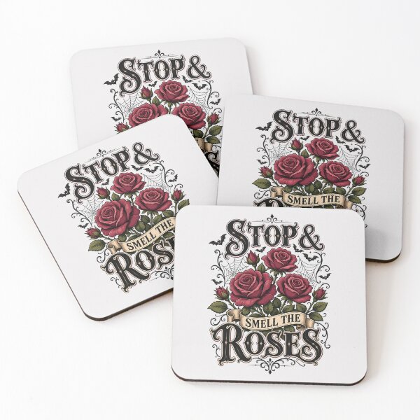 Item preview, Gothic Book Lover Bookish Gift, Red Roses Bookish Gift, Dark Academia Reader, Stop & Smell the Roses Sticker, Vintage Rose Halloween  designed and sold by colorleafz.