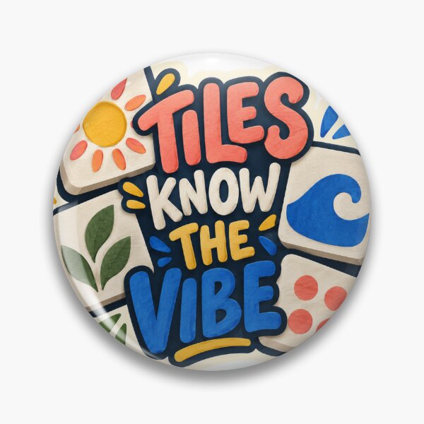 Artikelvorschau, Tiles Know the Vibe Game Night entworfen und verkauft von aihrgdesign.