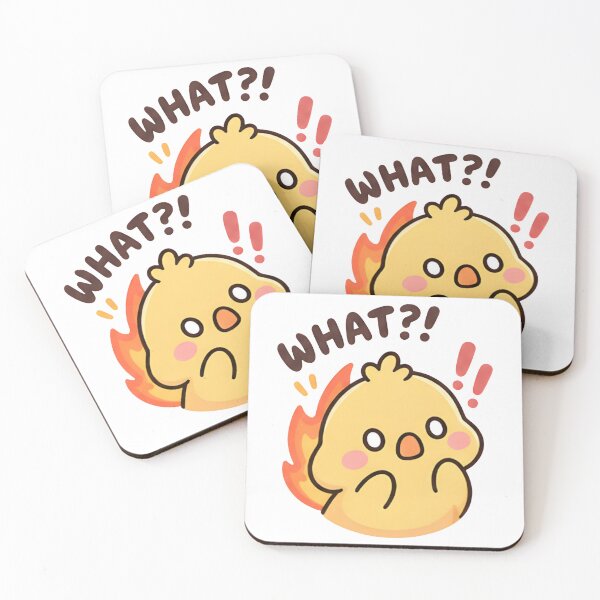 Item preview, What?! Shocked Fire Duck - Funny Panic Meme designed and sold by Duck lovers.