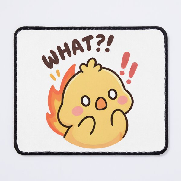 Item preview, What?! Shocked Fire Duck - Funny Panic Meme designed and sold by Duck lovers.