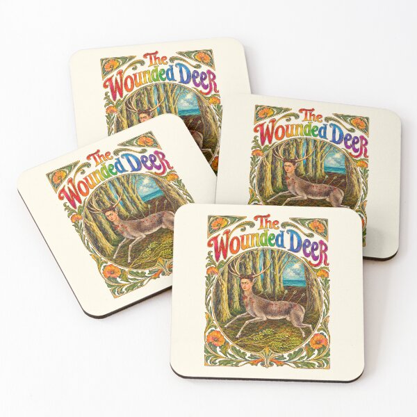 Item preview, Frida Kahlo Wounded Deer Forest Art Nouveau designed and sold by TeeARTHY.