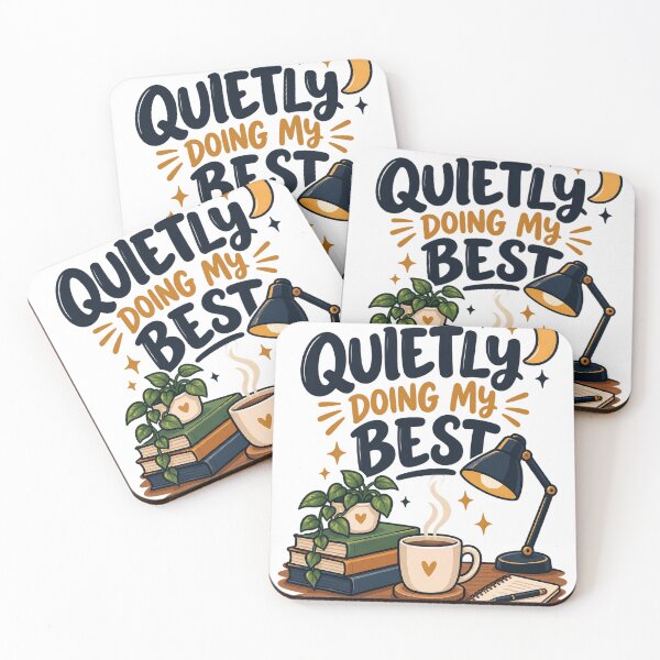 Item preview, Quietly Doing My Best – Calm Introvert Motivation designed and sold by Pixel & Ponder.