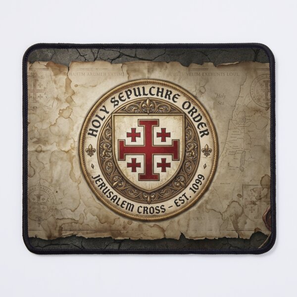 Item preview, Medieval Holy Sepulchre Coat of Arms - Knightly Heraldic Crest designed and sold by ElNiro.