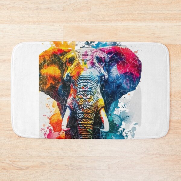 Item preview, Colorful Geometric Elephant Wall Art & Notebook Cover Design designed and sold by Galaxydesignhub.