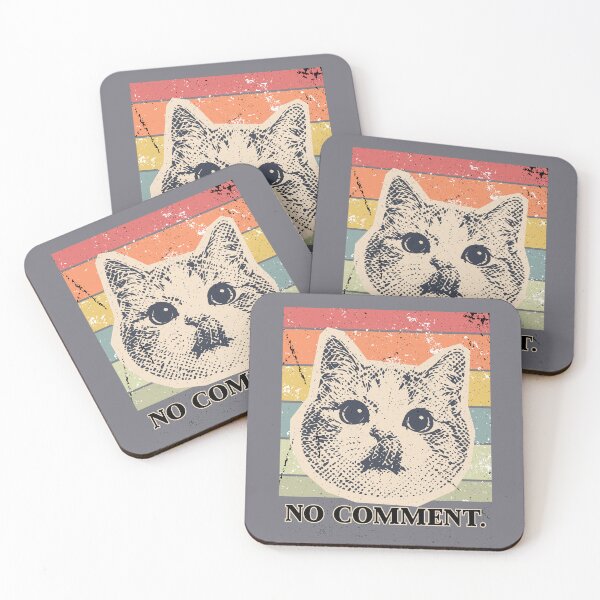 Item preview, No Comment Cat Graphic designed and sold by AhmadAnnaPrints.