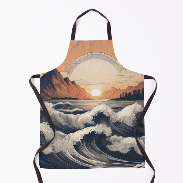 Item preview, Ocean Waves Meeting Mountains Under a Brilliant Sun. designed and sold by MissYouONLY.