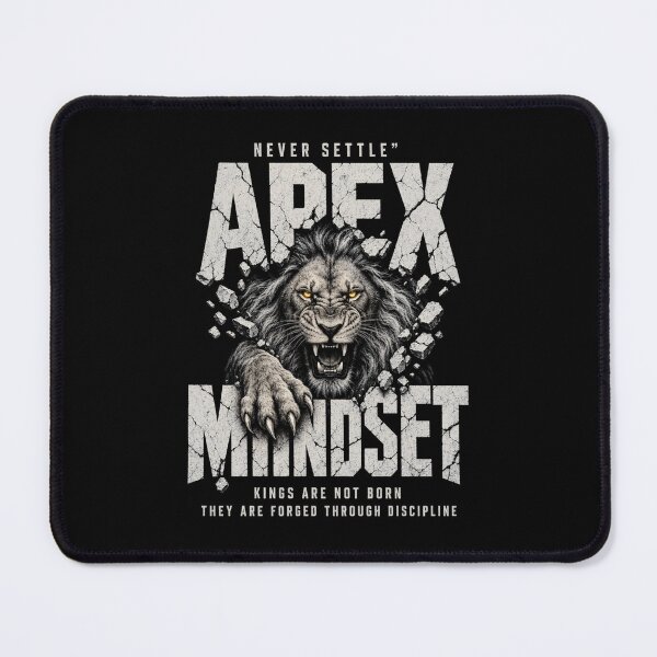 Item preview, Apex Mindset Never Settle Lion Motivational Design designed and sold by MOCH- ART.