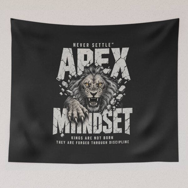 Item preview, Apex Mindset Never Settle Lion Motivational Design  designed and sold by MOCH- ART.