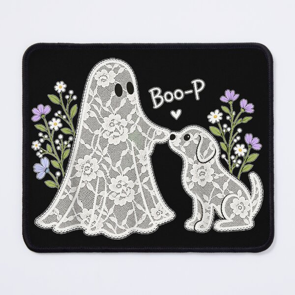 Item preview, Boo-P Floral Ghost and Dog Halloween Boop designed and sold by 68MadagascarZoo.