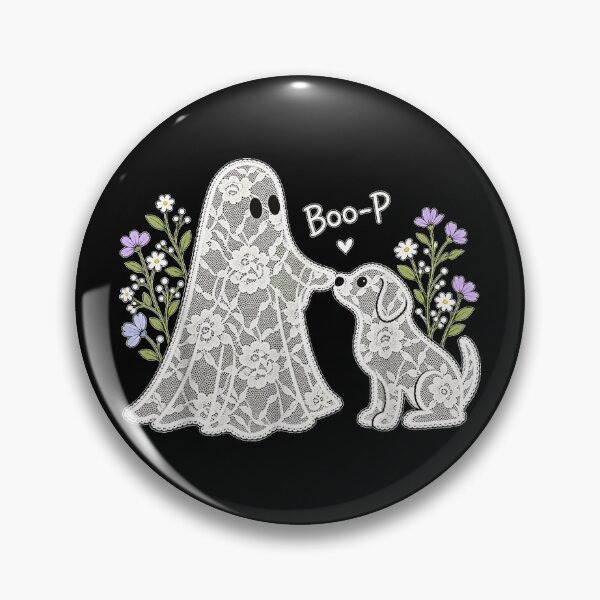 Item preview, Boo-P Floral Ghost and Dog Halloween Boop  designed and sold by 68MadagascarZoo.