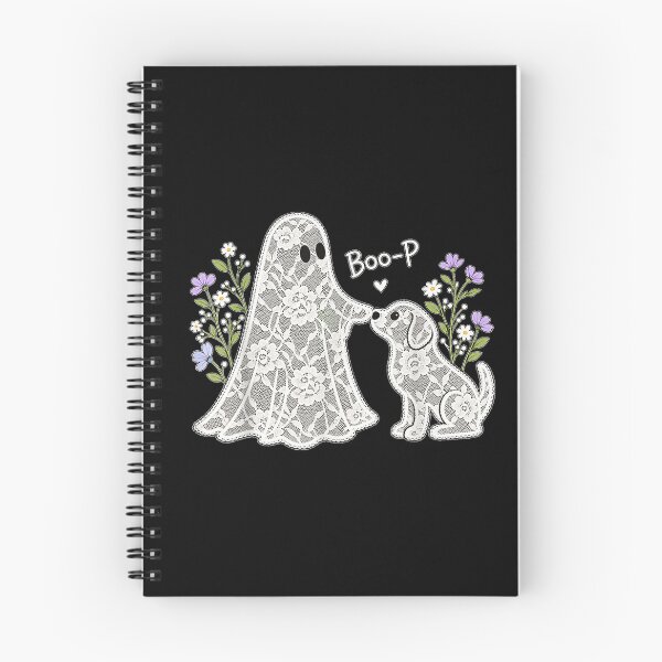 Item preview, Boo-P Floral Ghost and Dog Halloween Boop  designed and sold by 68MadagascarZoo.