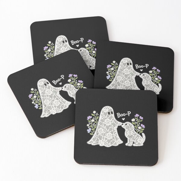 Item preview, Boo-P Floral Ghost and Dog Halloween Boop  designed and sold by 68MadagascarZoo.