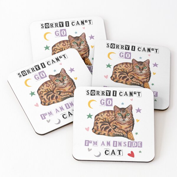 Item preview, Sorry I Can't I'm an Inside Cat Funny meme designed and sold by charoen-design.