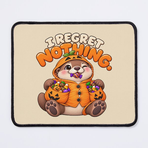 Item preview, I Regret Nothing – Funny Halloween Otter with Candy designed and sold by HO•Designs.