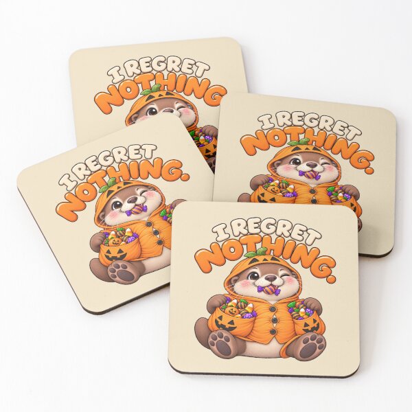 Item preview, I Regret Nothing – Funny Halloween Otter with Candy designed and sold by HO•Designs.