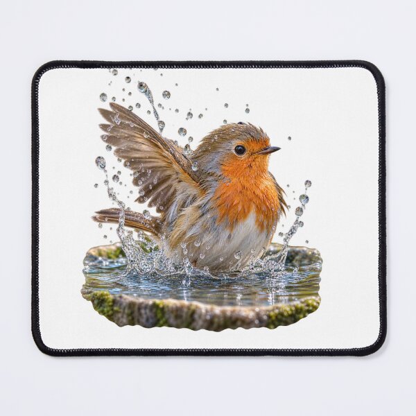Item preview, Bird Bathing in Water – Cute Nature Wildlife Bird Splash Design designed and sold by Prince Tripathi .