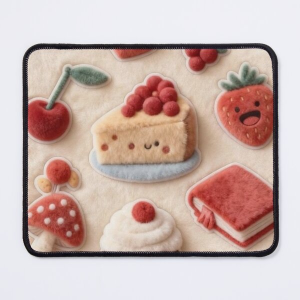 Item preview, Cute Red Kawaii Aesthetic Collage – Hearts, Cherries, Bows & Sweet Treats designed and sold by EatPrayLive.