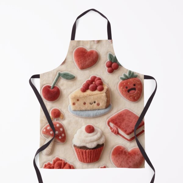 Item preview, Cute Red Kawaii Aesthetic Collage – Hearts, Cherries, Bows & Sweet Treats designed and sold by EatPrayLive.