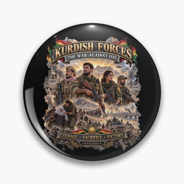 Item preview, Kurdish  Forces - The War Against ISIS - 2014-2019 - 3D - Enhanced designed and sold by Military Insignia Products.