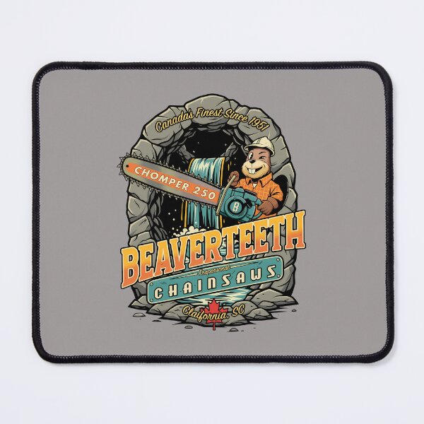 Item preview, Beaverteeth Chainsaws Vintage Lumberjack Beaver T-Shirt-12th designed and sold by NivaaRubl.