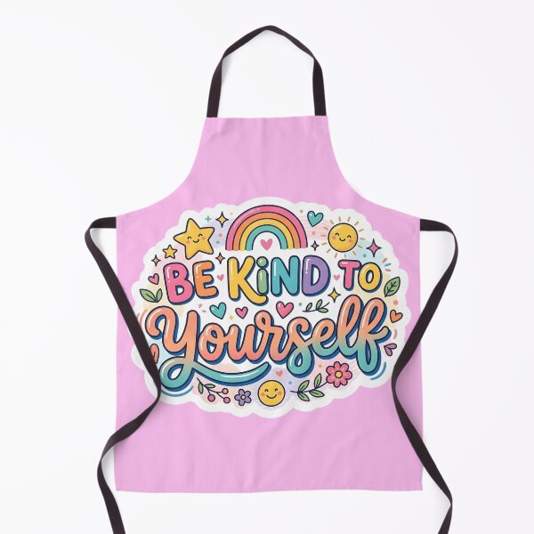 Item preview, Be Kind To Yourself Sticker | Cute Self Love Vinyl Decal | Positive Mindset Mental Health Quote | Colorful Rainbow Laptop & Water Bottle Sticker designed and sold by SergioMiklos.