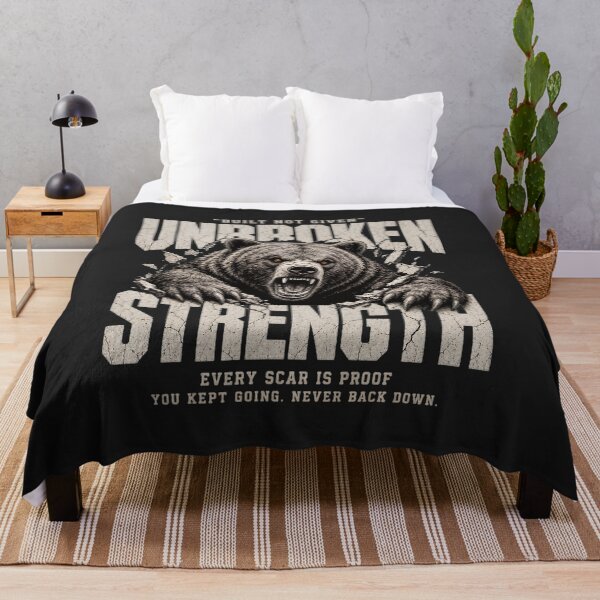 Item preview, Unbroken Strength Built Not Given Grizzly Bear Design designed and sold by MOCH- ART.