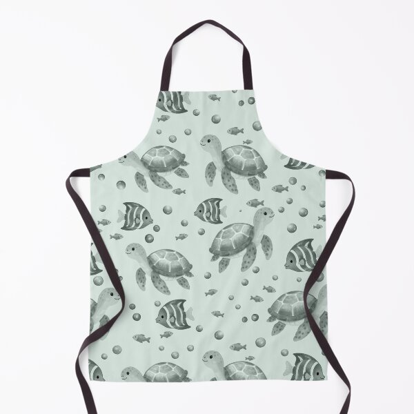 Item preview, Sea Turtle Ocean Seamless Pattern designed and sold by SheHood.