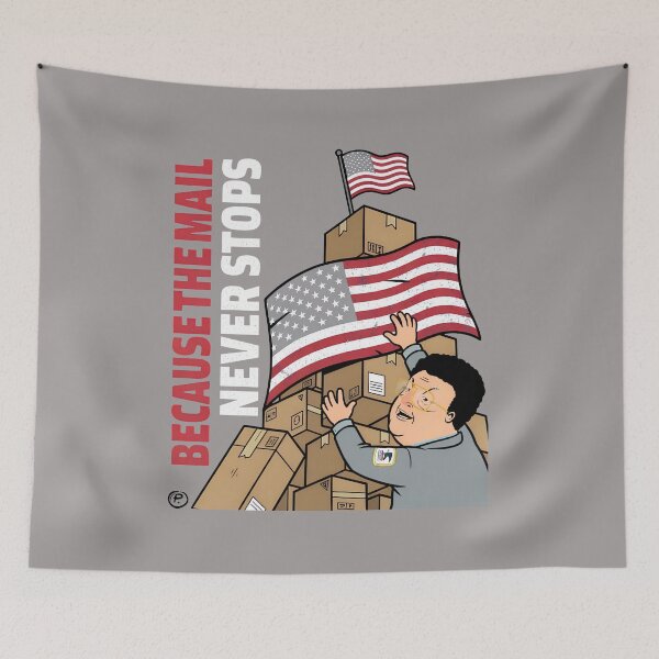 Item preview, Because The Mail Never Stops Caricature-46 designed and sold by NivaaRubl.