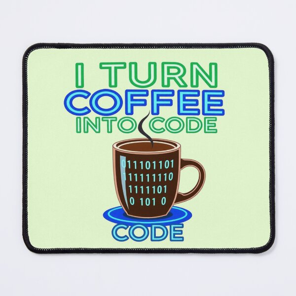 Item preview, I Turn Coffee Into Code Funny Programmer Graphic Art designed and sold by Fine-Arts-Lab.