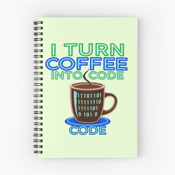 Item preview, I Turn Coffee Into Code Funny Programmer Graphic Art designed and sold by Fine-Arts-Lab.