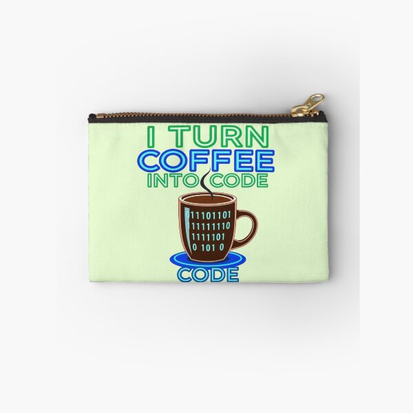 Item preview, I Turn Coffee Into Code Funny Programmer Graphic Art designed and sold by Fine-Arts-Lab.