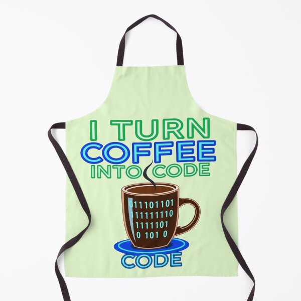 Item preview, I Turn Coffee Into Code Funny Programmer Graphic Art designed and sold by Fine-Arts-Lab.